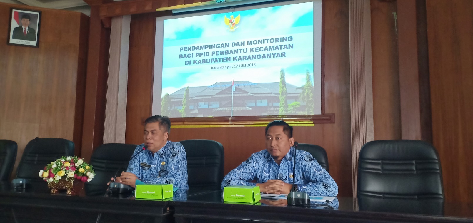 Optimalkan Peran PPID di level Kecamatan, PPID Utama Kabupaten Karanganyar lakukan Monitoring dan Evaluasi.