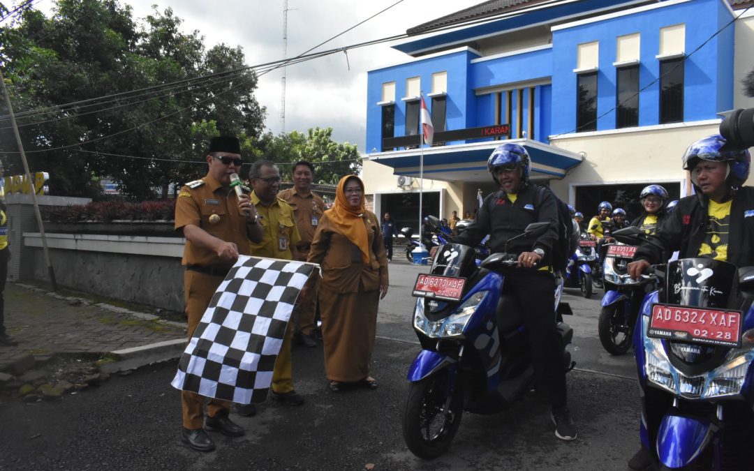 PEMKAB BAGIKAN 40 MOTOR OPERASIONAL BAGI PENYULUH KELUARGA BERENCANA