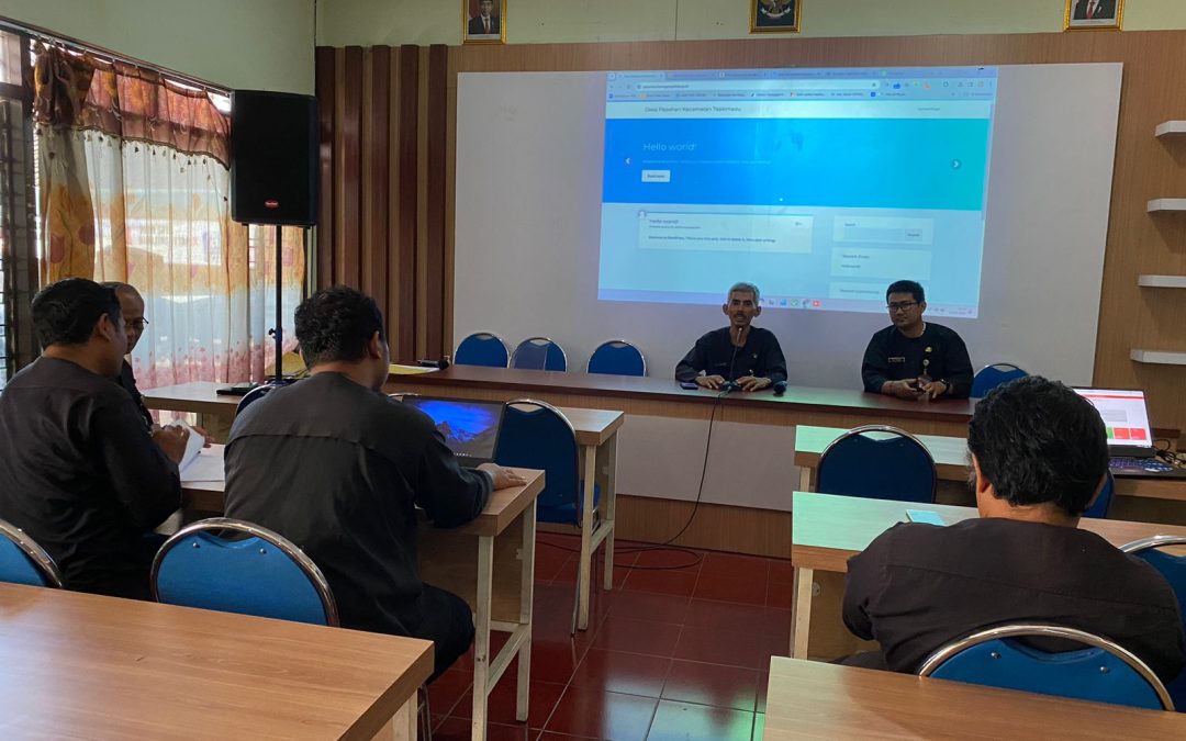 Pendampingan Website Desa Papahan